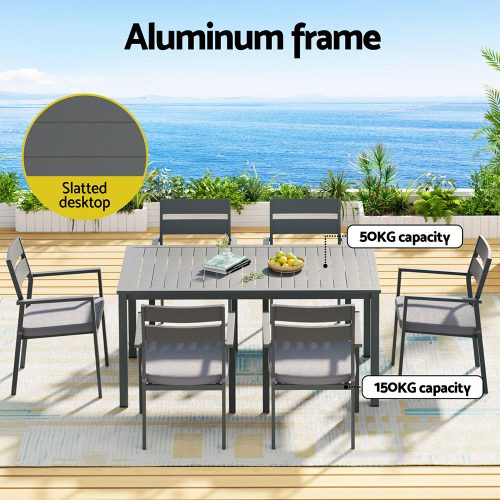 stylish outdoor table and chairs