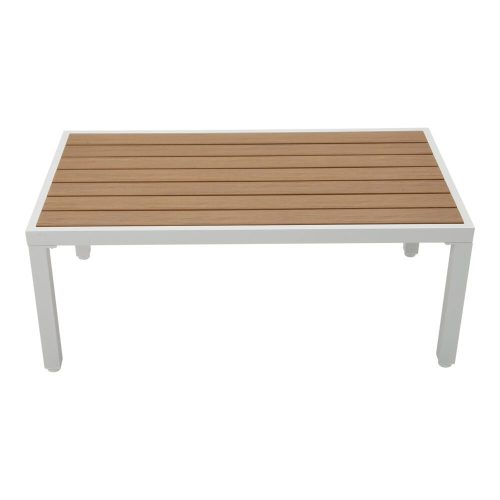 stylish white patio set