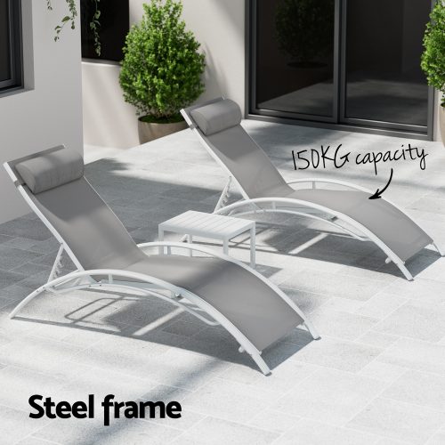 sunbathing chair set