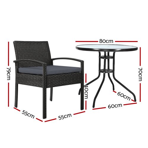 terrace table and chairs
