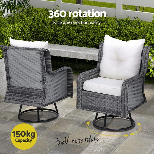 weather-resistant wicker set